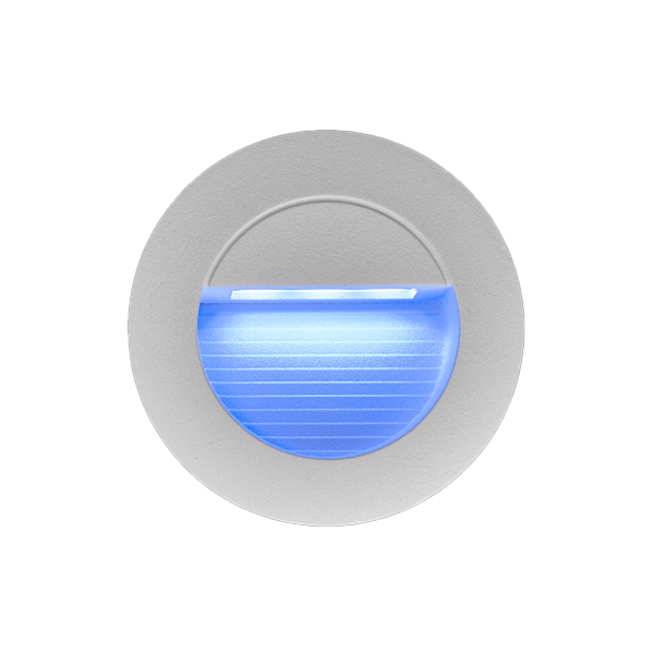 10402 - Luna 1.2W LED White Round Guide Light - IP54 - Blue Light